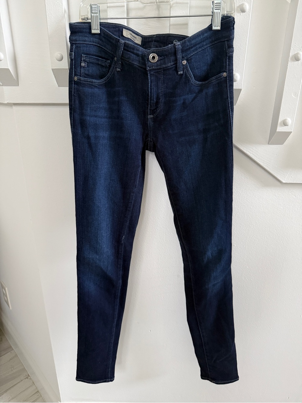 AG Adriano Goldschmied The Legging Super Skinny Stretch Jeans Size 26R Dark Wash